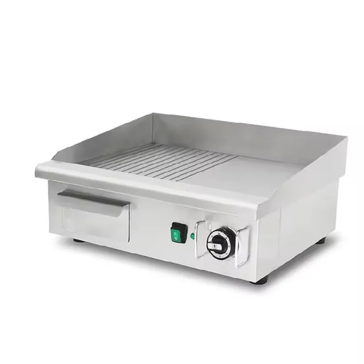 DPL-550-2 electric griddle, half flat half grooved plate