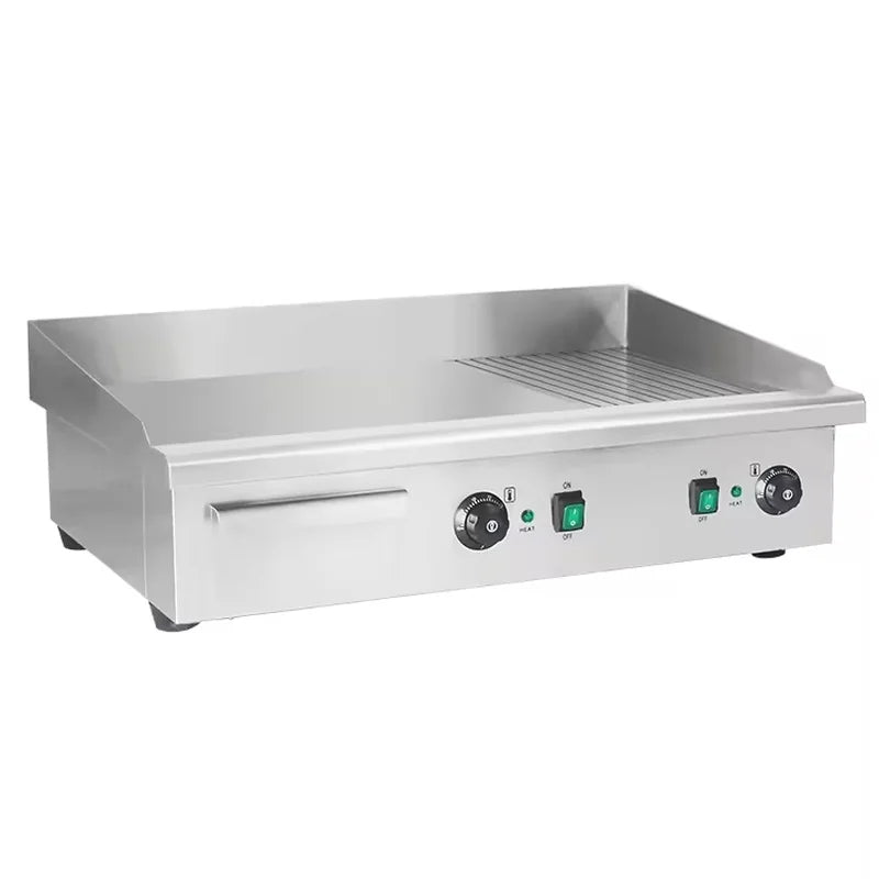 DPL-740-2 commercial electric griddle, 735×410mm flat cooking plate