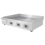 DPL-900-2 commercial electric griddle, part-grooved part-flat plate