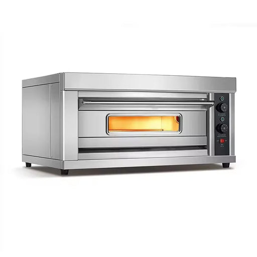 EO-101D single-deck electric pizza oven, stainless steel