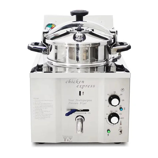 MDXZ-16B countertop electric pressure fryer for broasted chicken, stainless steel
