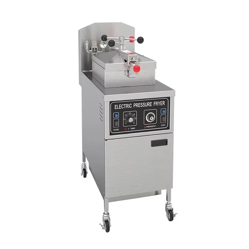 PFE-500 floor-standing electric pressure fryer for broasted chicken, stainless steel