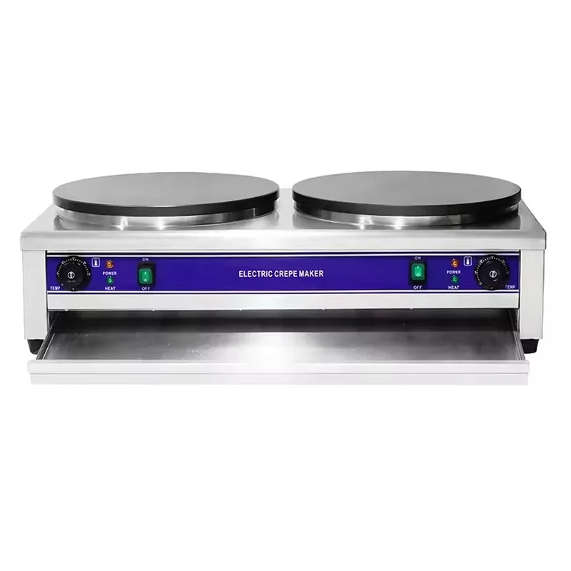 CHZ-35-2 double 400mm electric crepe maker, cast-iron plates