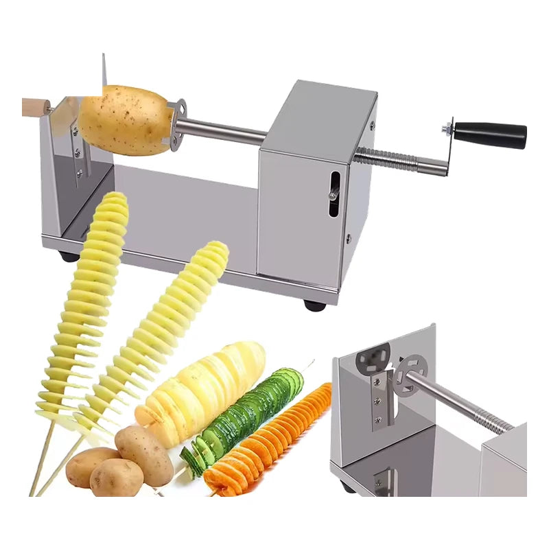 Potato Spiral Slicer — Commercial Grade