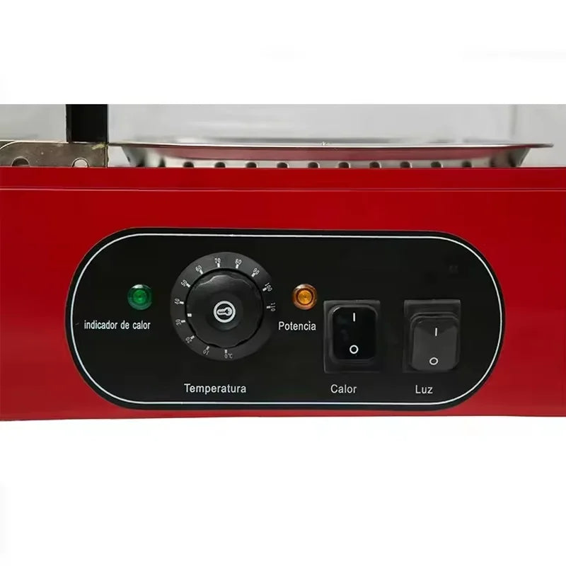 ZSG-10-2 three-tier heated food display showcase, glass front