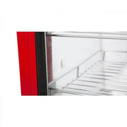 ZSG-10-2 three-tier heated food display showcase, glass front