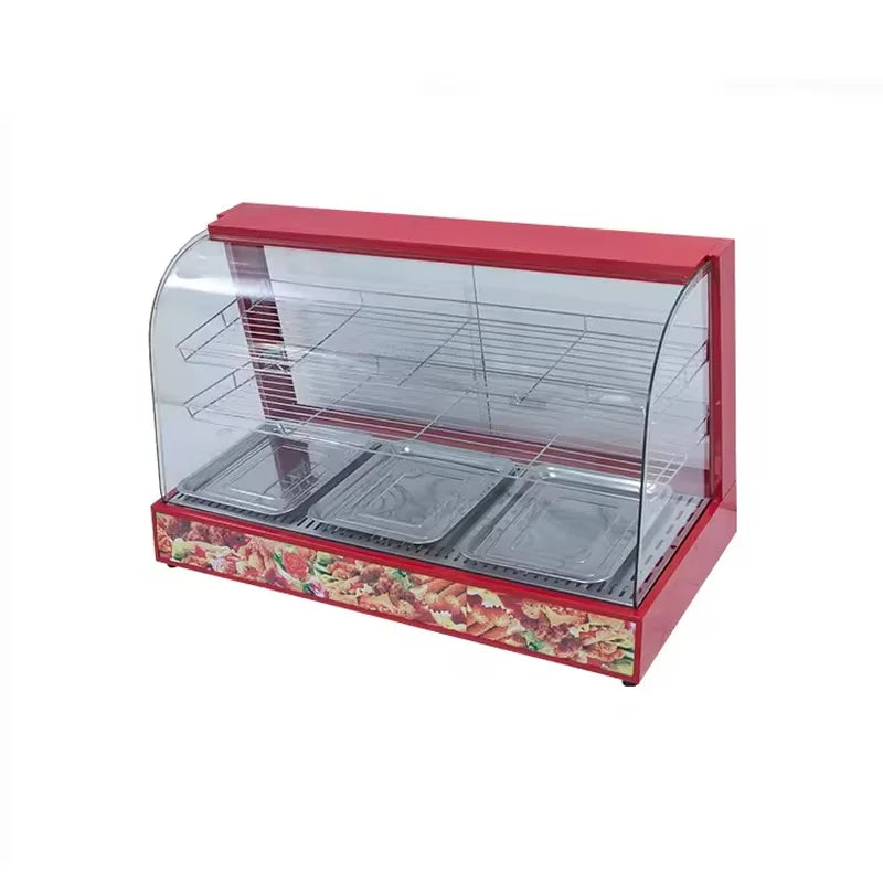 ZSG-10-3 three-layer heated food display showcase, glass front