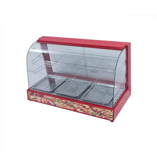 ZSG-10-3 three-layer heated food display showcase, glass front