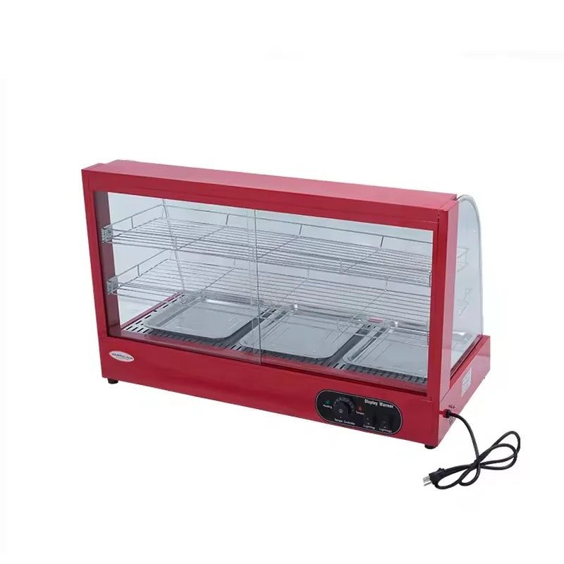 ZSG-10-3 three-layer heated food display showcase, glass front