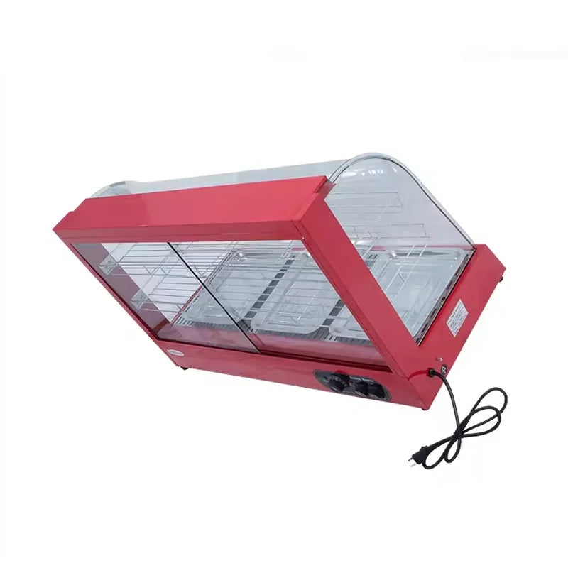 ZSG-10-3 three-layer heated food display showcase, glass front