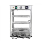 ZSG-350 three-layer compact heated food display showcase, glass front