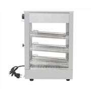ZSG-350 three-layer compact heated food display showcase, glass front