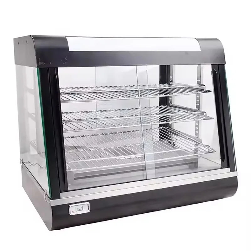ZSG-601 heated food display showcase, rust-proof metal body