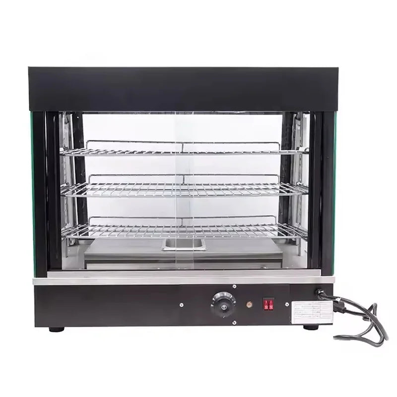 ZSG-601 heated food display showcase, rust-proof metal body