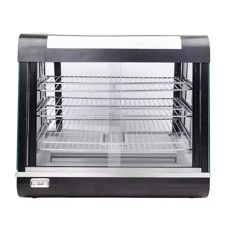 ZSG-601 heated food display showcase, rust-proof metal body