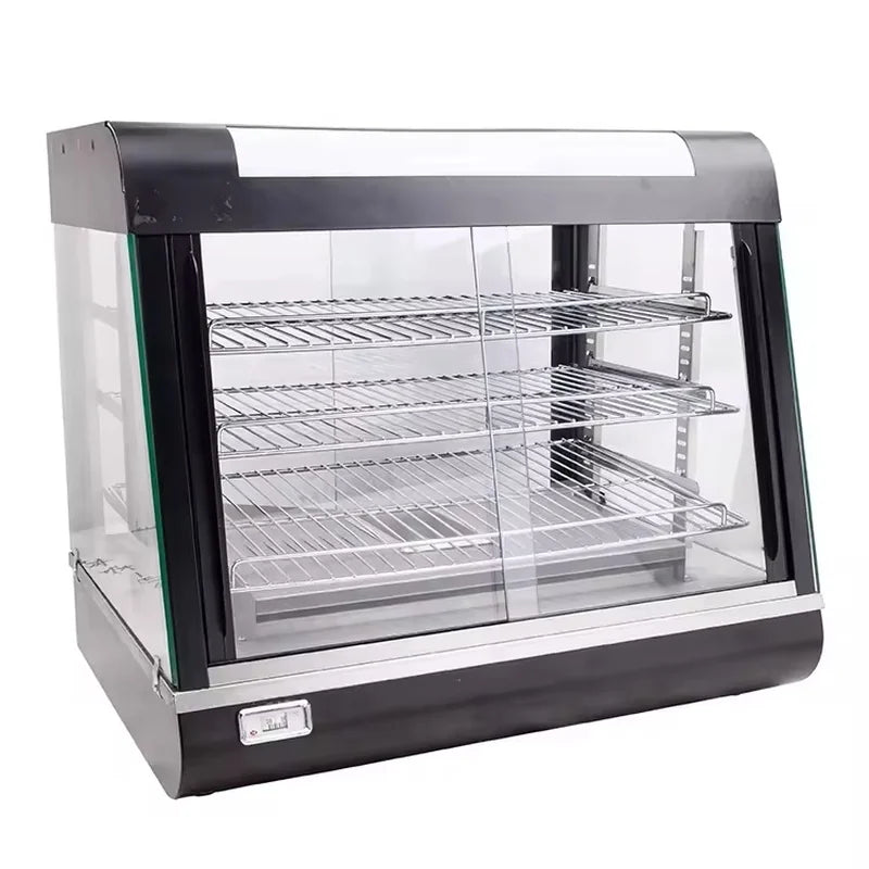 ZSG-602 three-layer heated food display showcase with temperature gauge