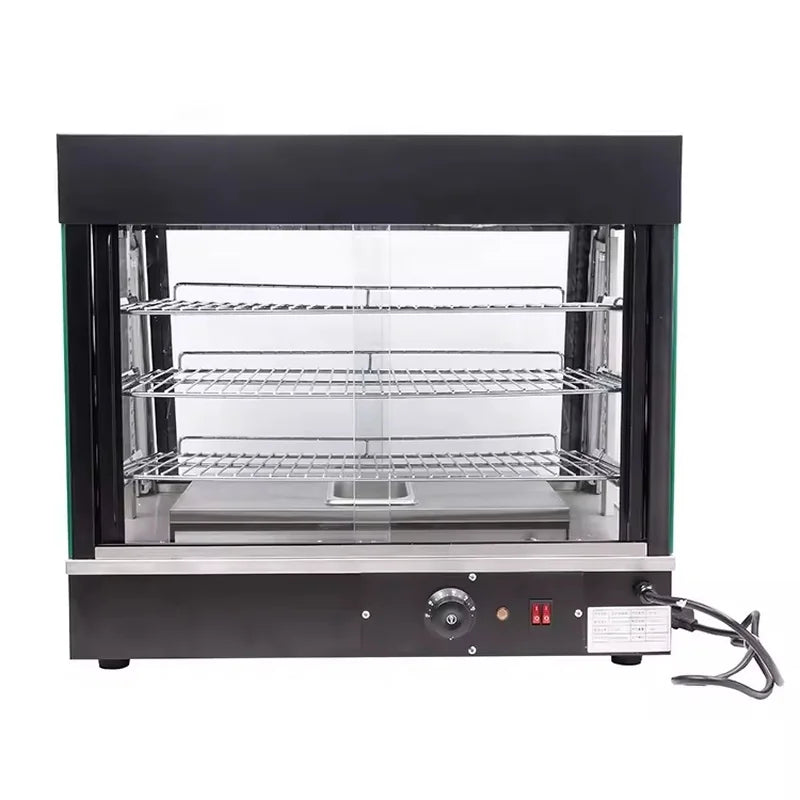 ZSG-602 three-layer heated food display showcase with temperature gauge