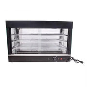 ZSG-603 heated food display showcase with three adjustable steel racks