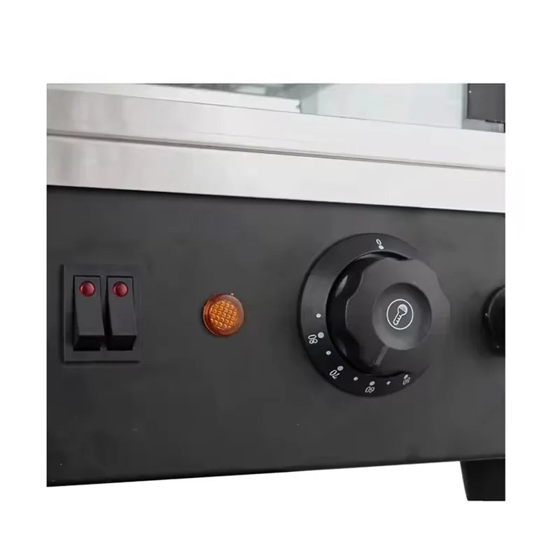 ZSG-603 heated food display showcase with three adjustable steel racks