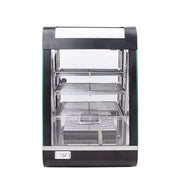 ZSG-604 three-layer heated food display showcase, black painted body