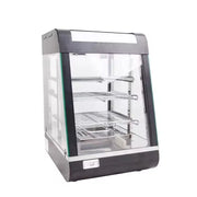ZSG-604 three-layer heated food display showcase, black painted body