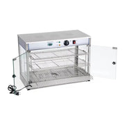 ZSG-700 three-layer heated food display showcase, glass front