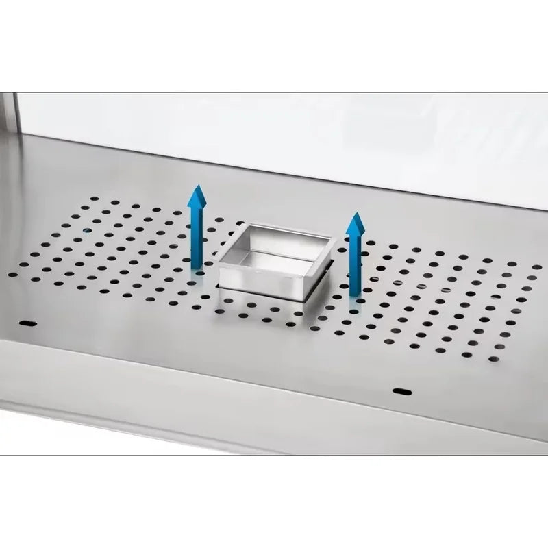 ZSG-700 three-layer heated food display showcase, glass front