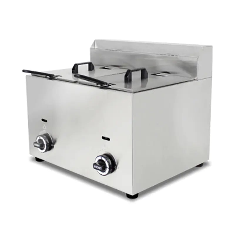 Deep Fryer Commercial Stainless Steel Natural Gas LPG Countertop CHZ-10L CHZ-20L