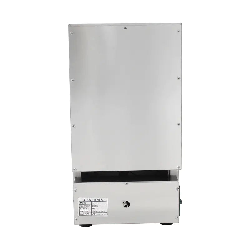 Deep Fryer Commercial Stainless Steel Natural Gas LPG with Valve Countertop GZL-10L GZL-10