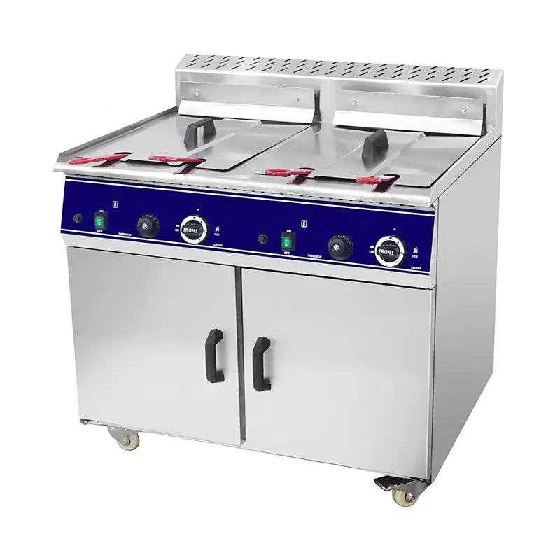 Deep Fryer Commercial Stainless Steel Natural Gas LPG Standing GZL-46 GZL-92