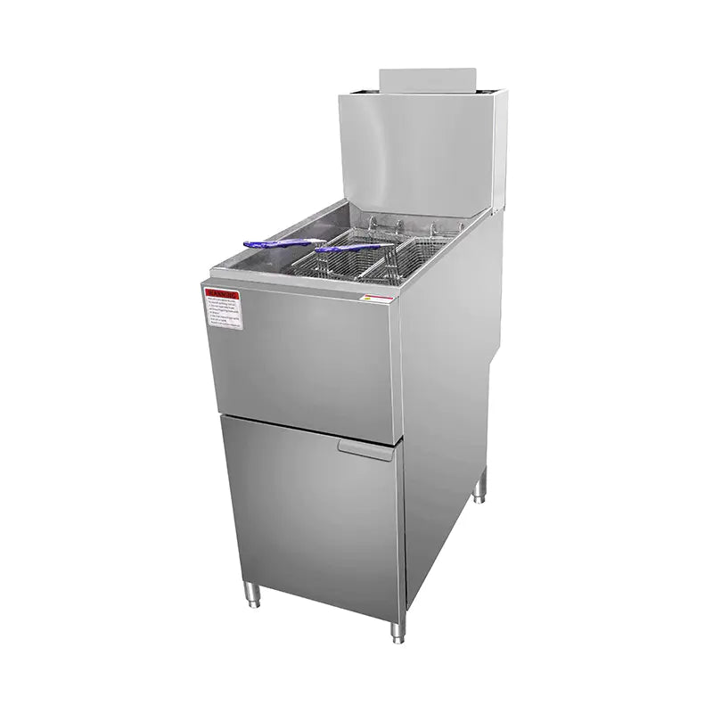 Deep Fryer Commercial Stainless Steel Natural Gas LPG Standing GZL-46 GZL-92