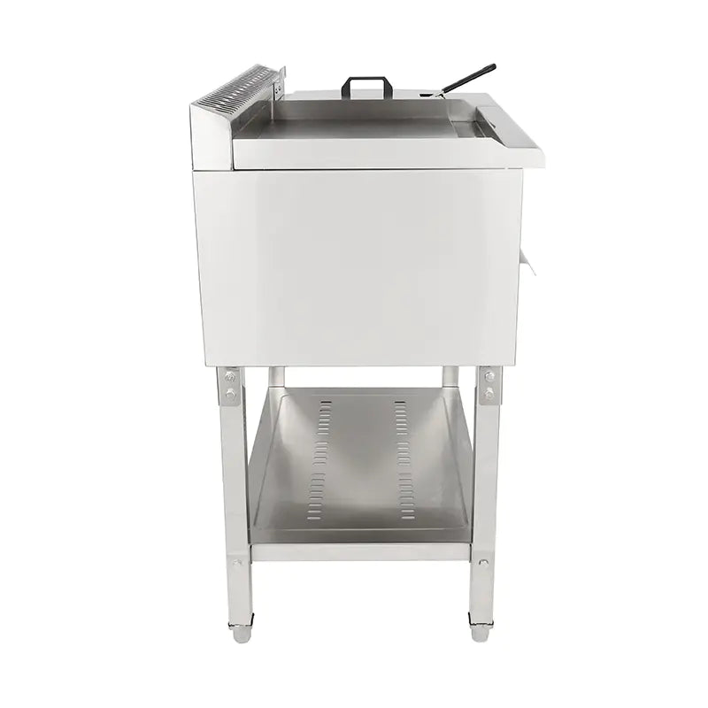 Griddle with Fryer Commercial Stainless Steel Natural Gas LPG Standing PZL-410 PZL-550