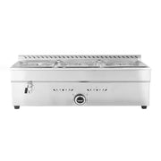 QRTC-3H 3-pan gas bain marie LPG food warmer, stainless steel