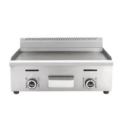 GPL-1200-2 commercial gas griddle, 12mm grooved and flat A3 iron plate