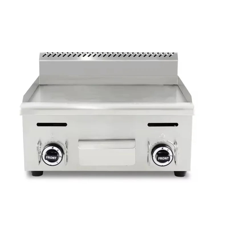 GPL-818 commercial gas griddle, stainless steel LPG flat-top