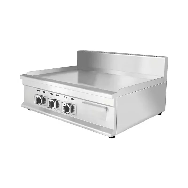 GPL-900 commercial gas griddle, wide stainless steel LPG/PNG flat-top