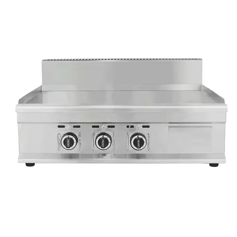 GPL-900 commercial gas griddle, wide stainless steel LPG/PNG flat-top