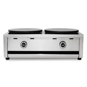 WXL-35-2 double 400mm gas crepe maker, cast-iron plates