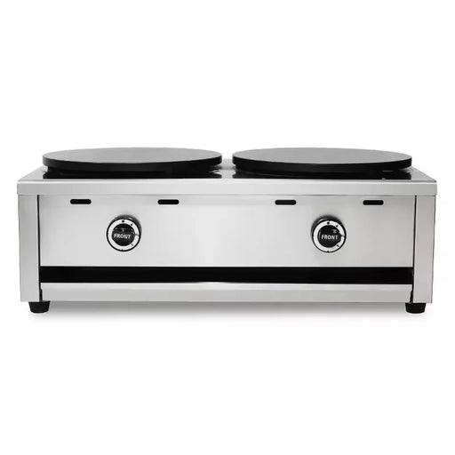 WXL-35-2 double 400mm gas crepe maker, cast-iron plates