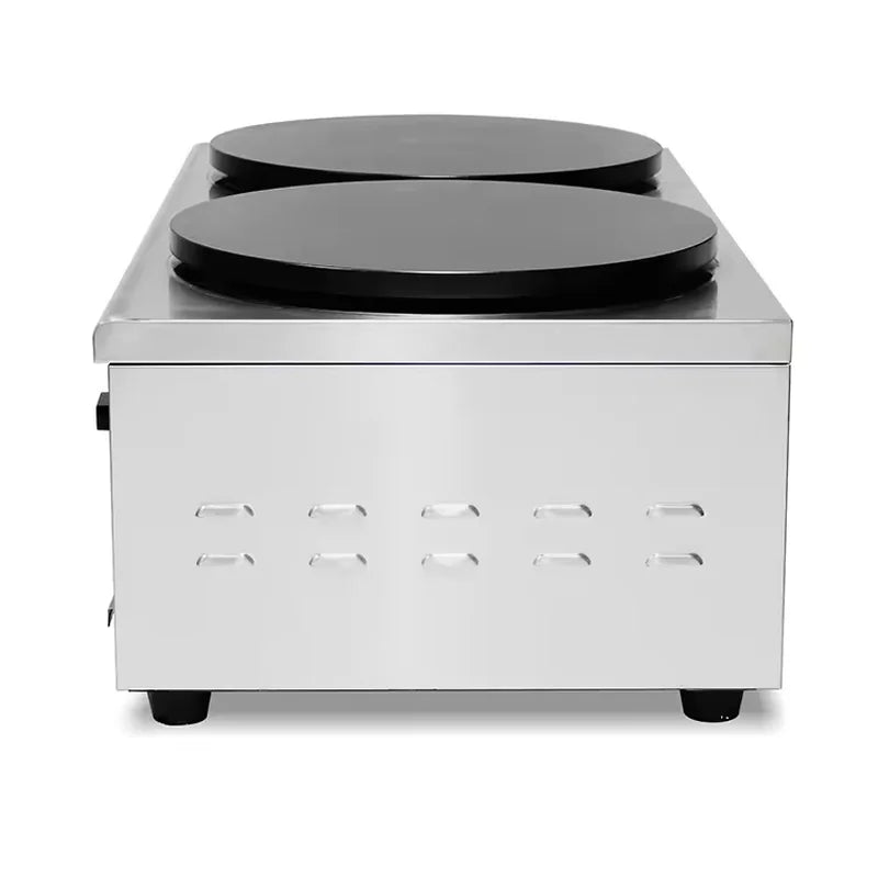 WXL-35-2 double 400mm gas crepe maker, cast-iron plates