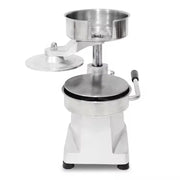 A-100 manual 100mm burger patty press, stainless steel and aluminum base