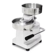 A-100 manual 100mm burger patty press, stainless steel and aluminum base