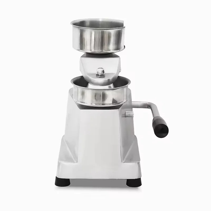 HB-100 manual 100mm burger patty press, 304 stainless steel bowl and aluminium base