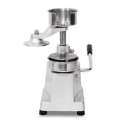 HB-100 manual 100mm burger patty press, 304 stainless steel bowl and aluminium base