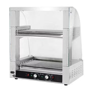 CZ-15 fourteen-roller hot dog roller grill, stainless steel