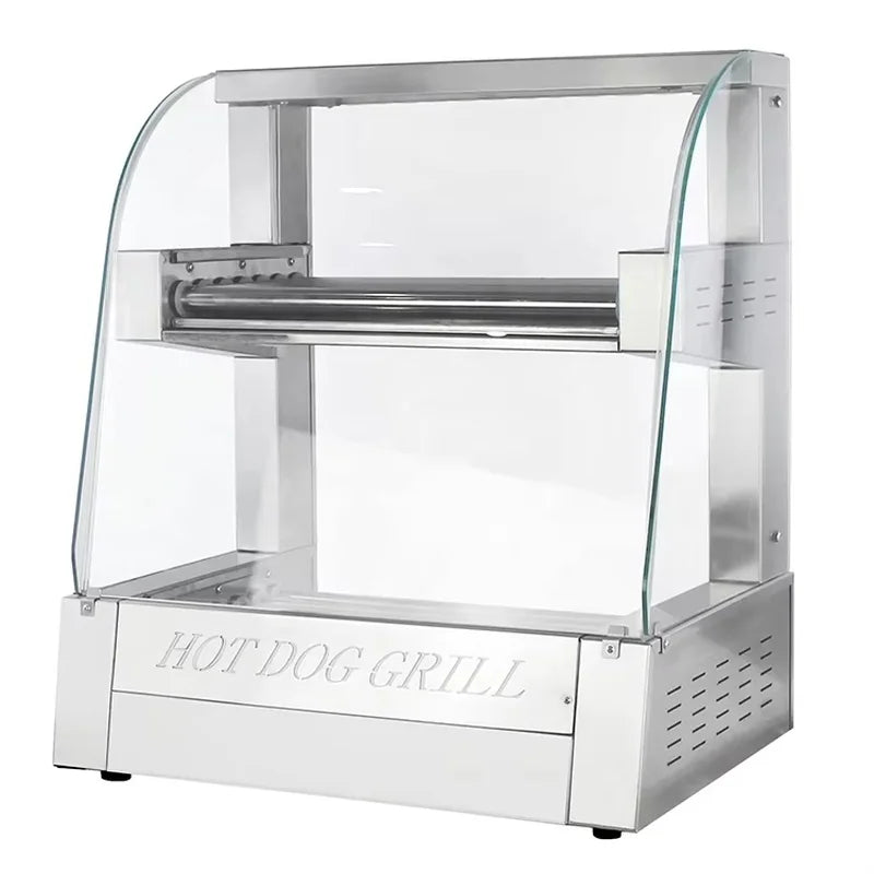 CZ-15 fourteen-roller hot dog roller grill, stainless steel