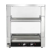 CZ-15 fourteen-roller hot dog roller grill, stainless steel