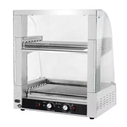 CZ-15 fourteen-roller hot dog roller grill, stainless steel