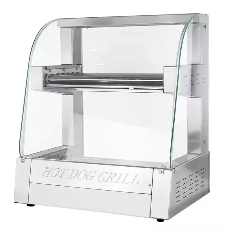 CZ-15 fourteen-roller hot dog roller grill, stainless steel