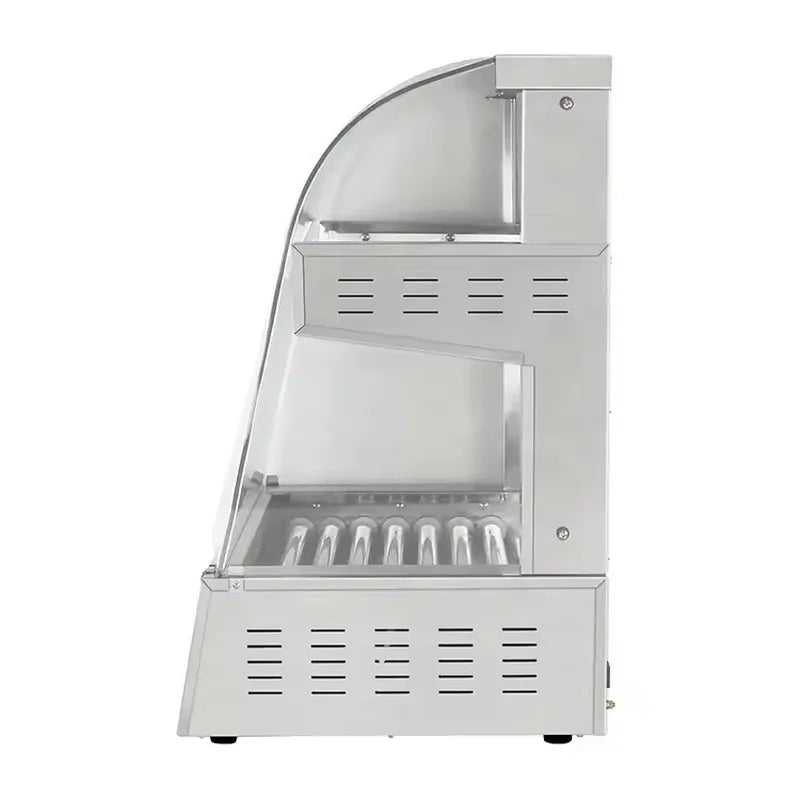 CZ-15 fourteen-roller hot dog roller grill, stainless steel